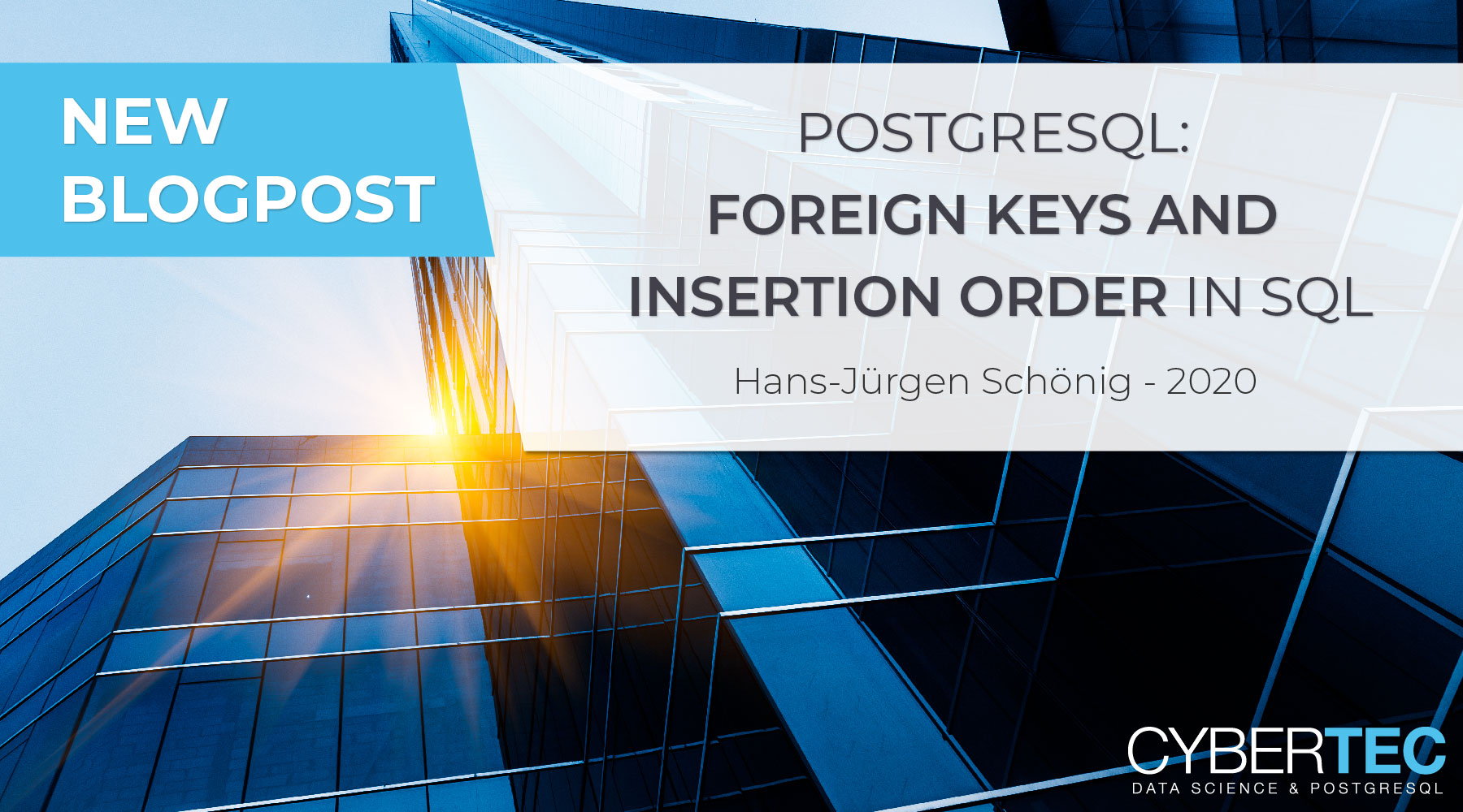 PostgreSQL: Foreign Keys And Insertion Order In SQL | CYBERTEC ...